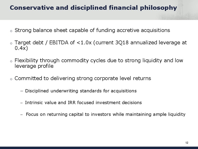Capital One Energy Conference – Falcon Minerals – slide 12