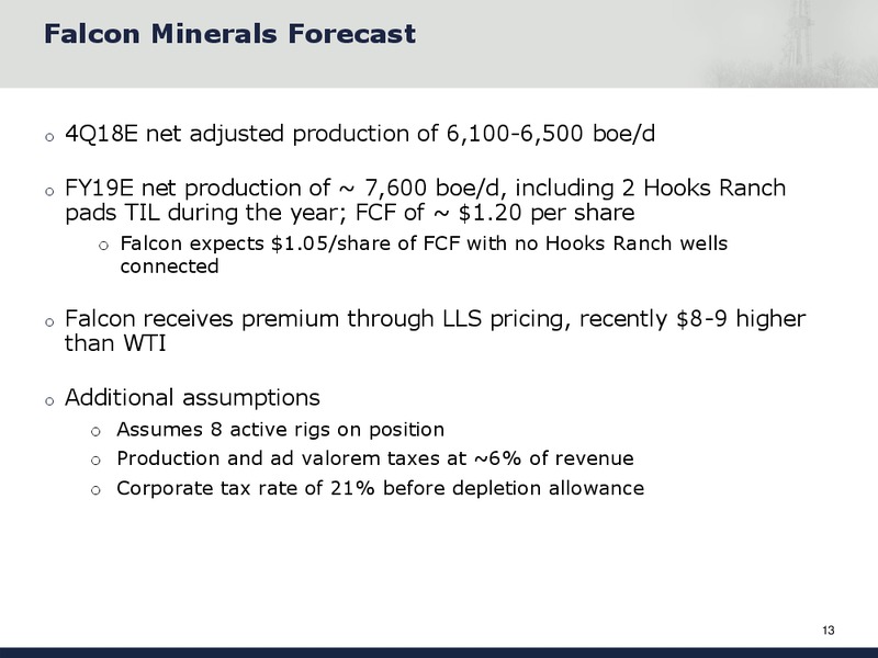 Capital One Energy Conference – Falcon Minerals – slide 13