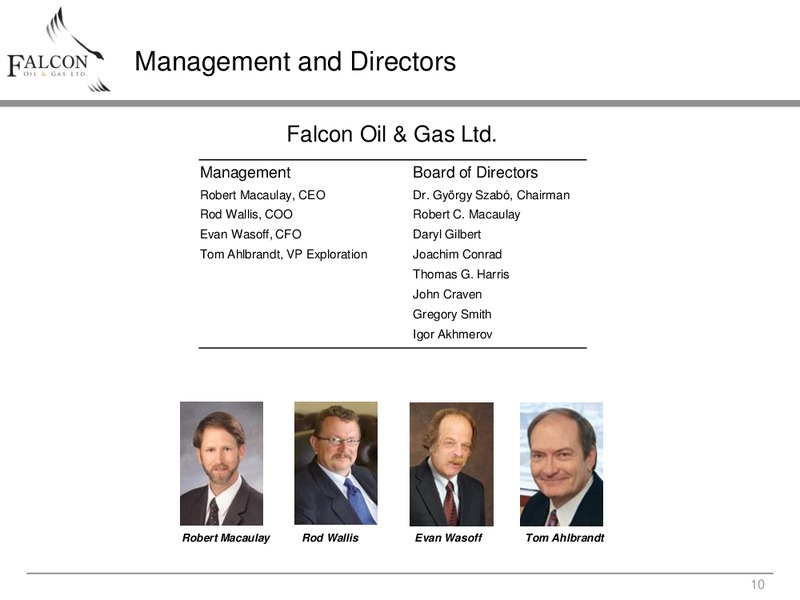 ENERCOMS THE OIL AND GAS CONFERENCE – Falcon Oil & Gas Ltd. – slide 9