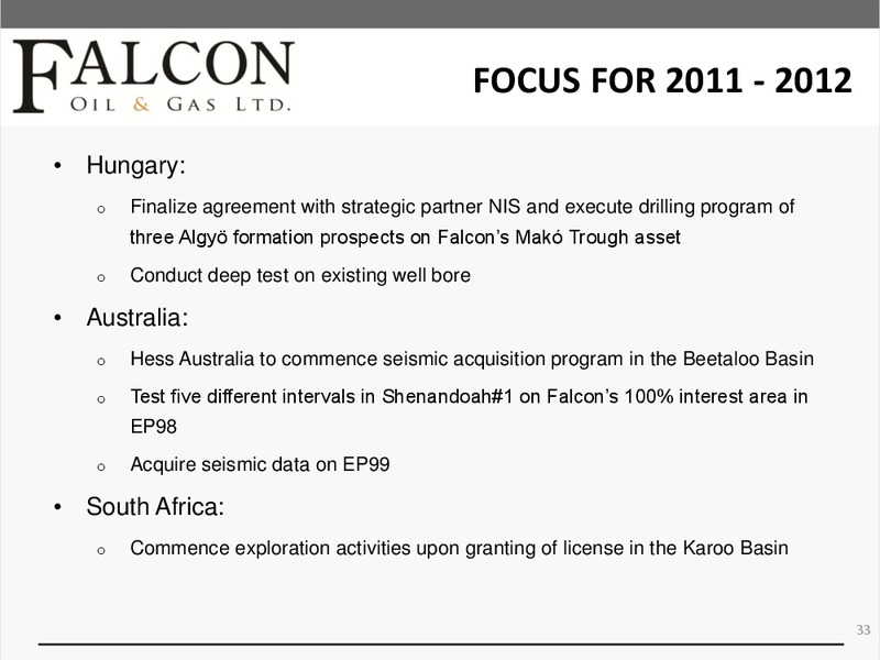 ENERCOMS THE OIL AND GAS CONFERENCE – Falcon Oil & Gas Ltd. – slide 32