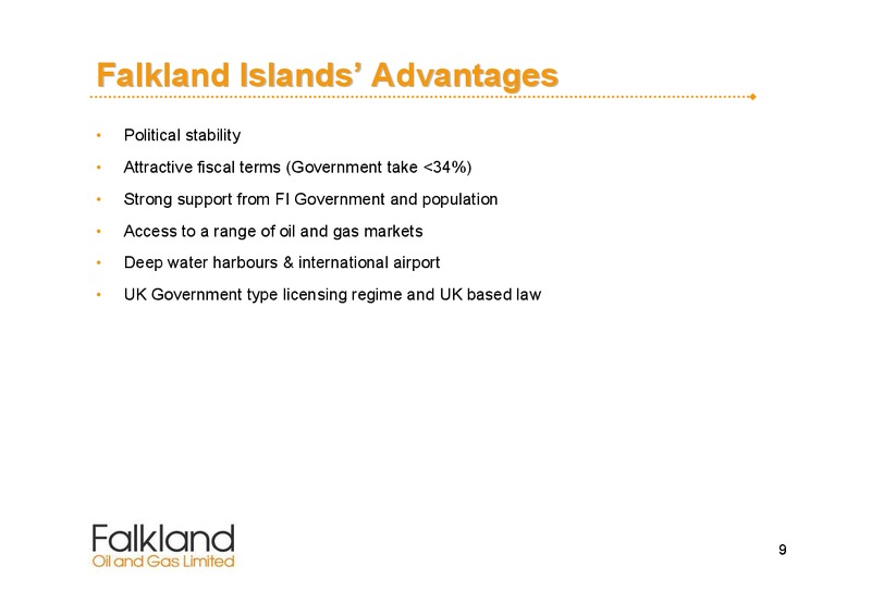 March 2008 Corporate Presentation – Falkland Oil and Gas Ltd.(FOGL) – slide 9