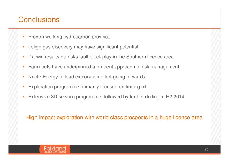 June 2013 Annual General Meeting – Falkland Oil and Gas Ltd.(FOGL) – slide 25