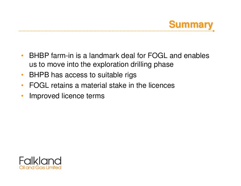 BHP Billiton Farm-Out Analysts Presentation – Falkland Oil and Gas Ltd.(FOGL) – slide 21