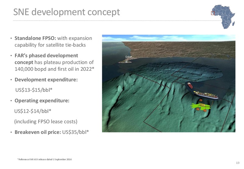 Investor Update – Far Limited – slide 13