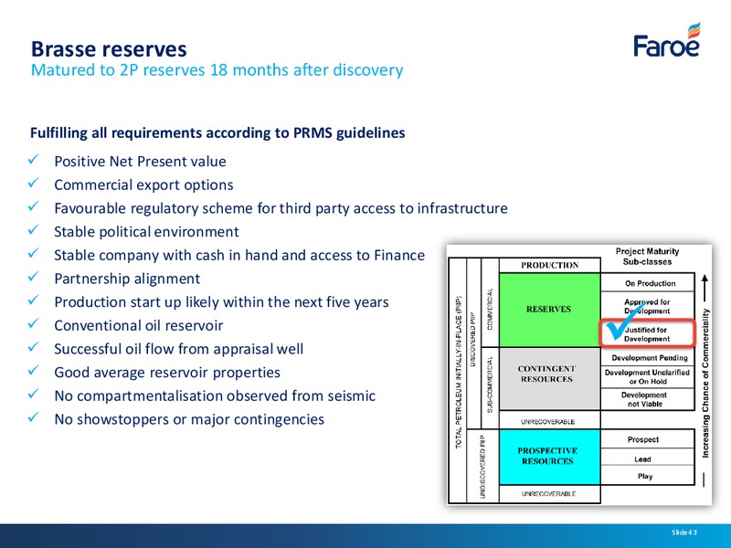 Analyst Presentation – Faroe Petroleum – slide 42