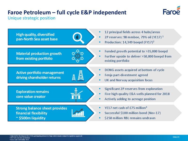 2017 Financial Results Presentation – Faroe Petroleum – slide 18