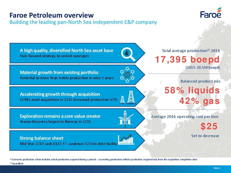 July 2017 Corporate Presentation – Faroe Petroleum – slide 3