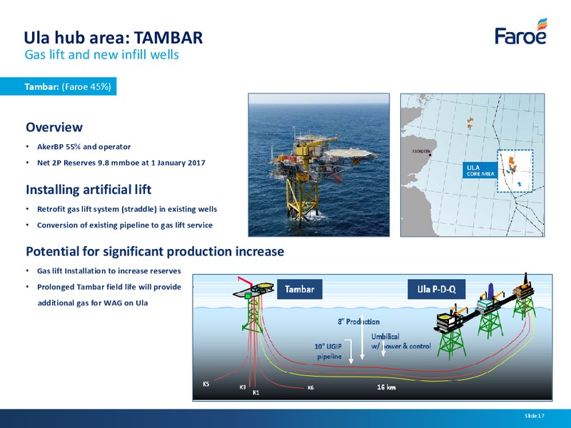 July 2017 Corporate Presentation – Faroe Petroleum – slide 16
