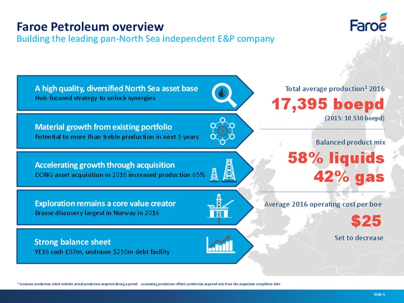 July 2017 Corporate Presentation – Faroe Petroleum – slide 3