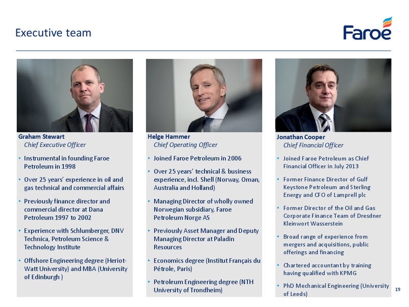 September 2015 Investor Presentation – Faroe Petroleum – slide 19