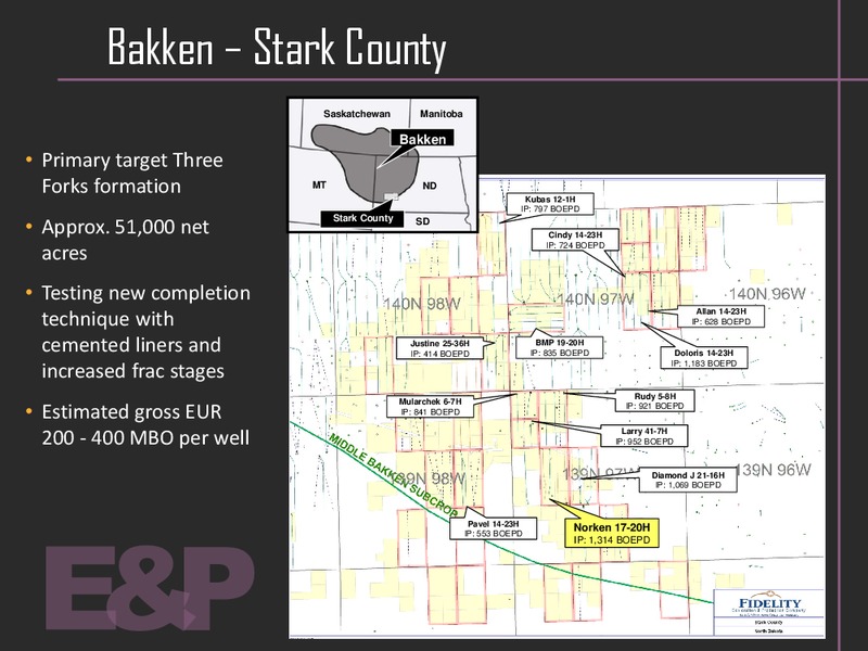 Investor Presentation – Fidelity Exploration & Production – slide 8