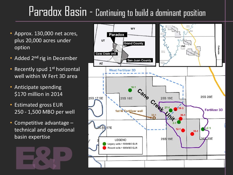 Investor Presentation – Fidelity Exploration & Production – slide 10