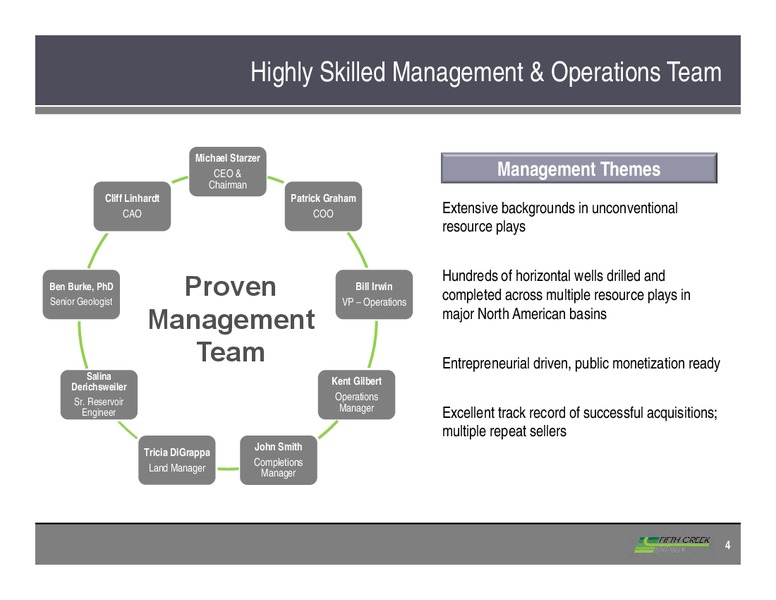 August 2015 Investor Presentation – Fifth Creek Energy – slide 4