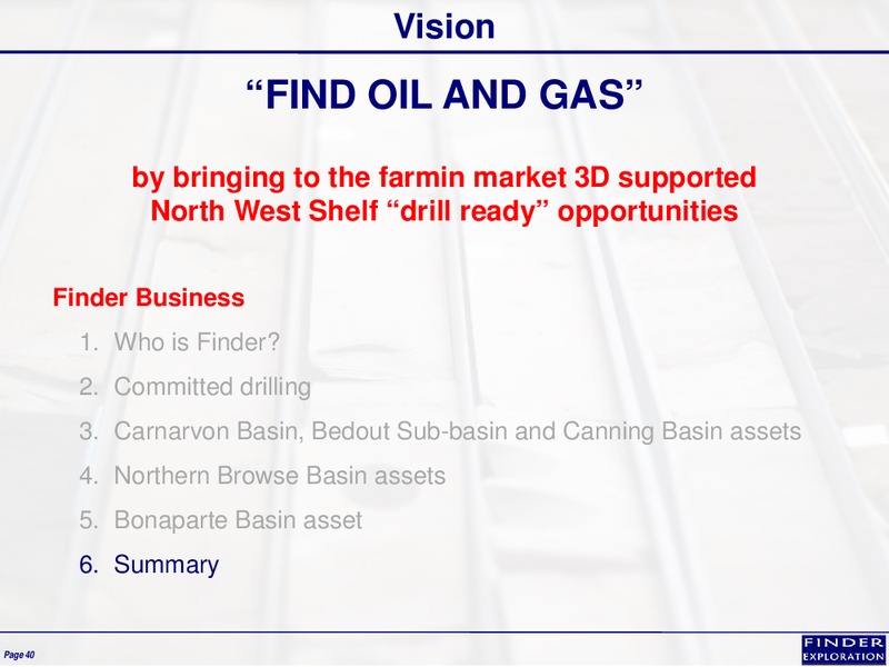 January 2014 Corporate Overview – Finder Exploration Corp – slide 40
