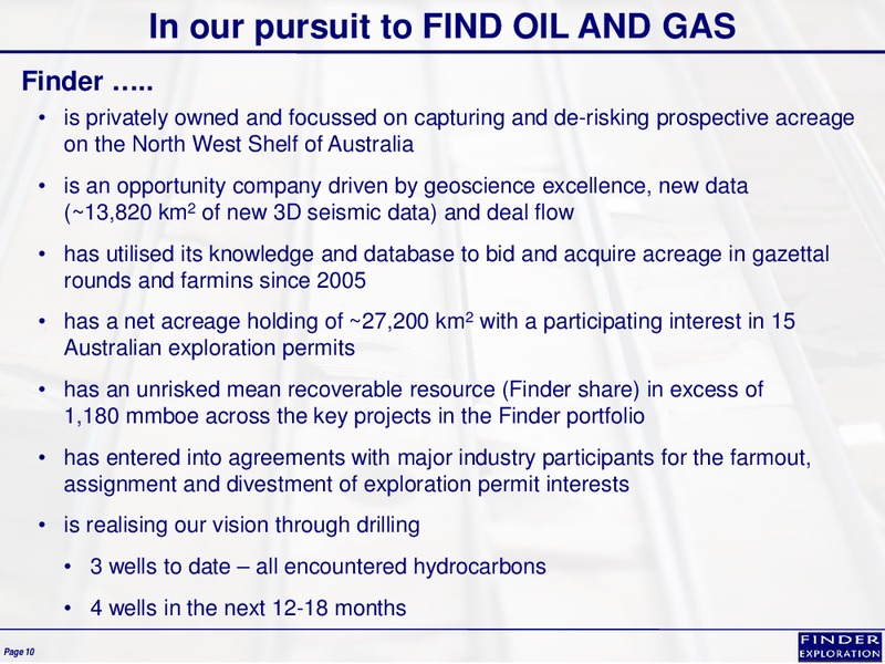January 2015 Corporate Overview – Finder Exploration Corp – slide 10