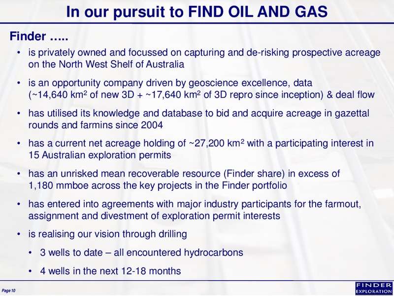 February 2015 Corporate Overview – Finder Exploration Corp – slide 10