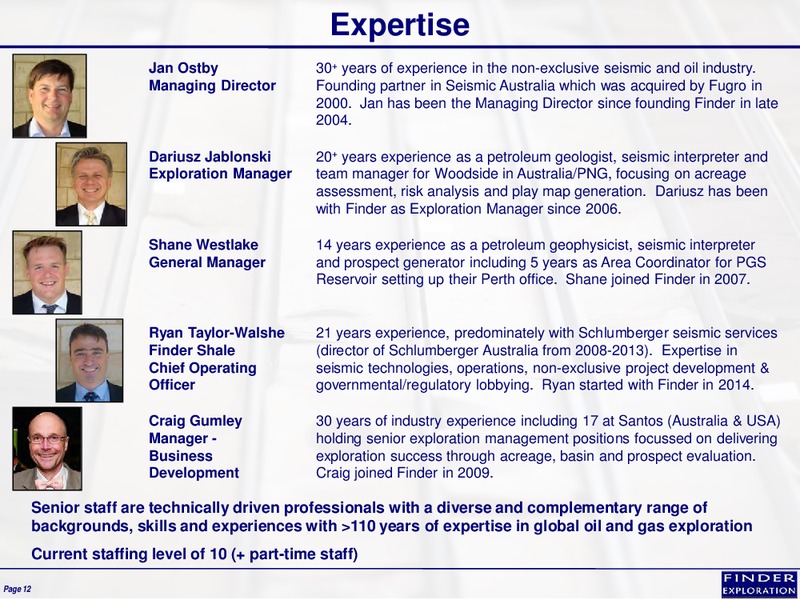 February 2015 Corporate Overview – Finder Exploration Corp – slide 12
