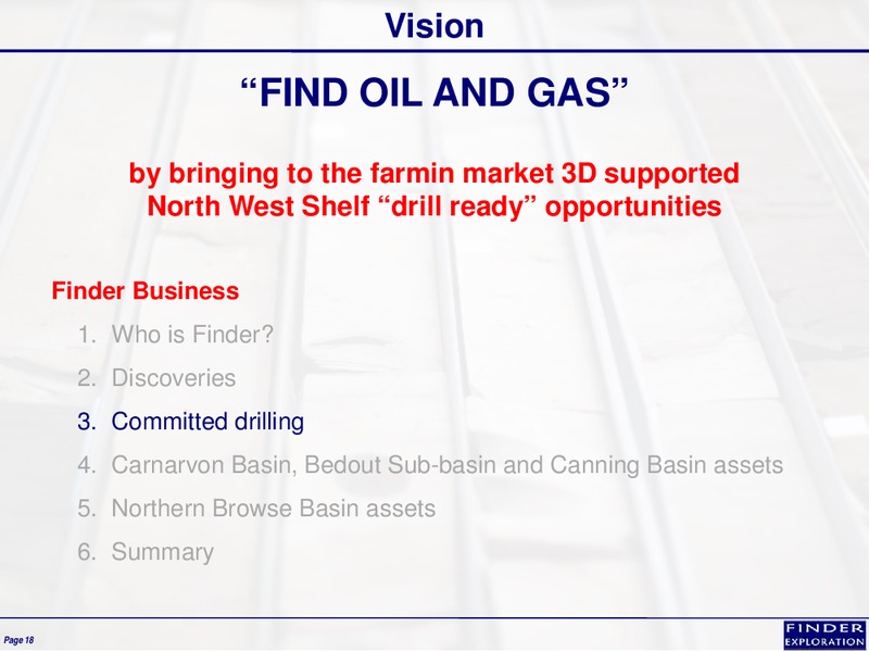 February 2015 Corporate Overview – Finder Exploration Corp – slide 18