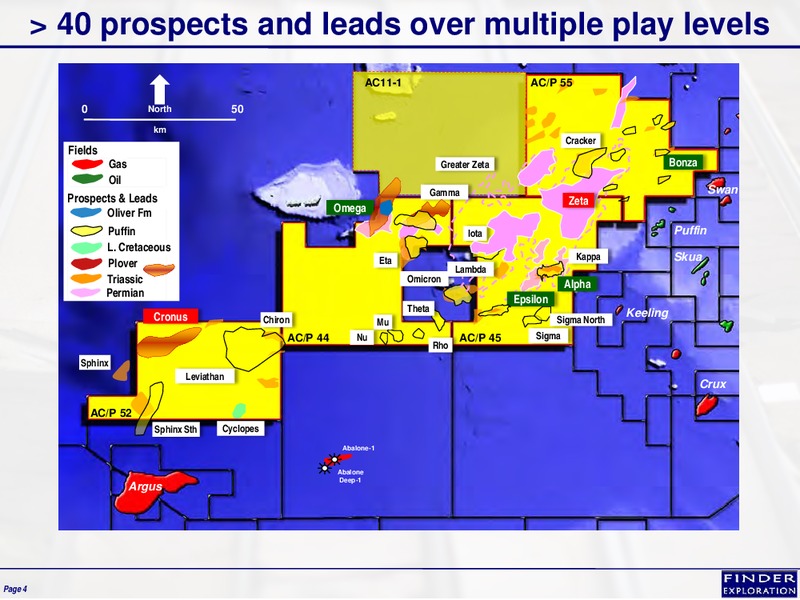 Northern Browse Asset Overview – Finder Exploration Corp – slide 4