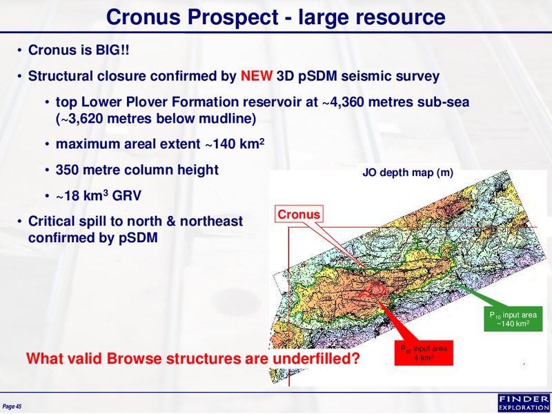 Northern Browse Asset Overview – Finder Exploration Corp – slide 45