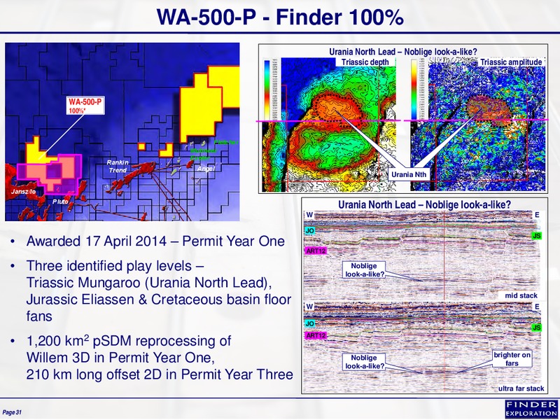 November 2014 Corporate Overview – Finder Exploration Corp – slide 31