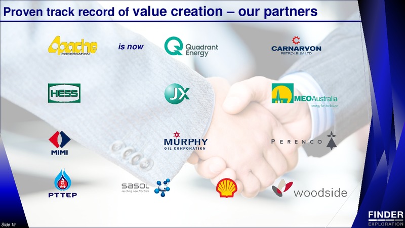 APPEX Global 2016 – Finder Exploration Corp – slide 19