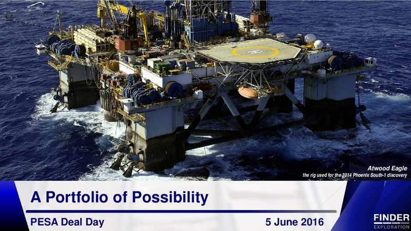 June 2016 Corporate Presenation – Finder Exploration Corp – slide 1