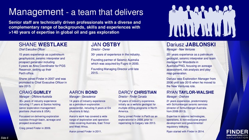June 2016 Corporate Presenation – Finder Exploration Corp – slide 6