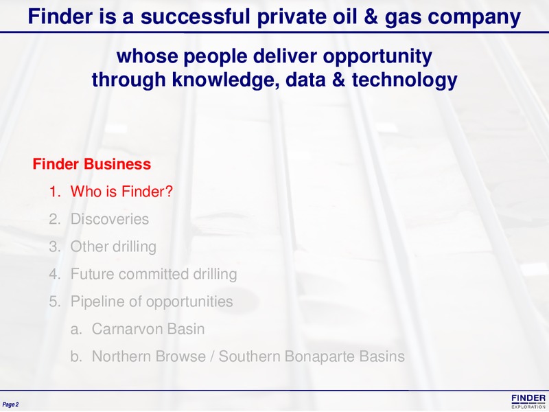 July 2016 Technical Overview – Finder Exploration Corp – slide 2