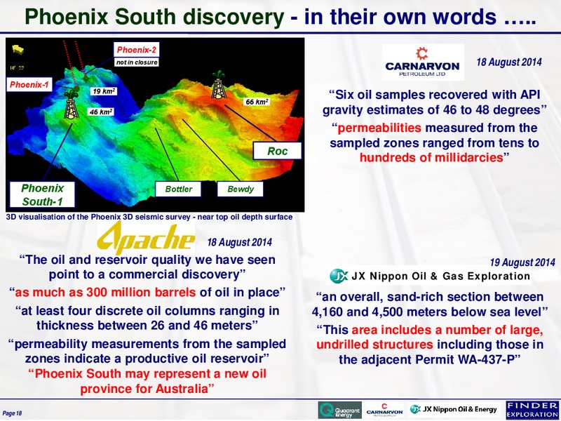 July 2015 Investor Presentation – Finder Exploration Corp – slide 18
