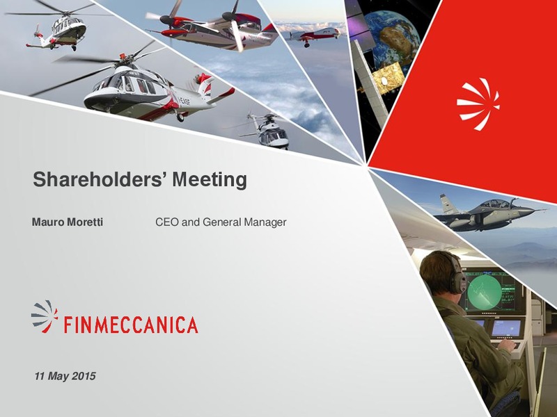 May 2015 Investor Presentation – Finmeccanica – slide 1