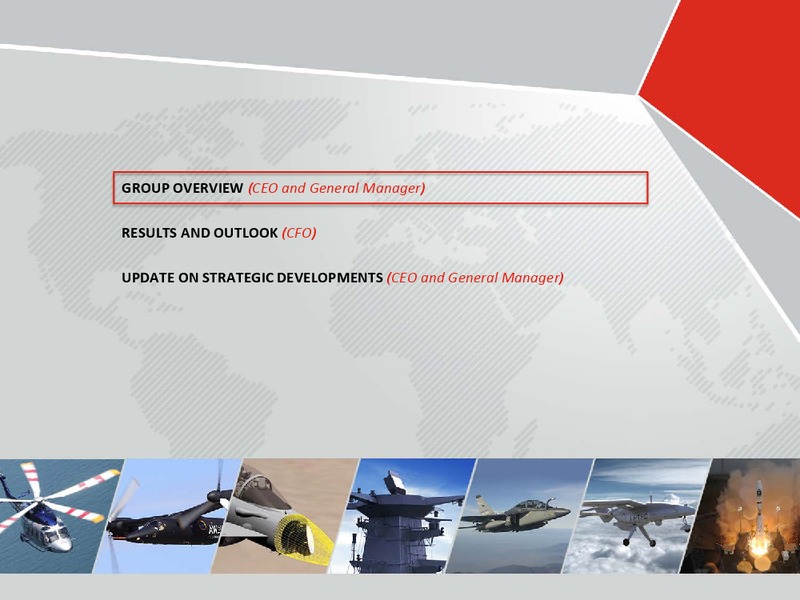 H1 and Q2 2015 Results – Finmeccanica – slide 2