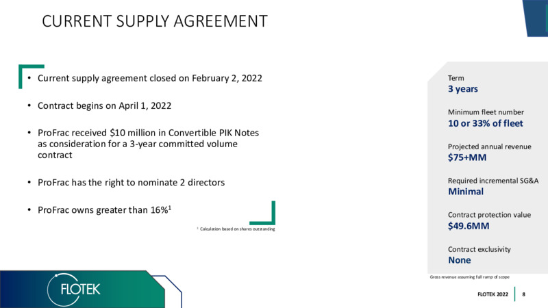ProFrac Partnership and Supply Agreement – Flotek Industries Inc. – slide 7