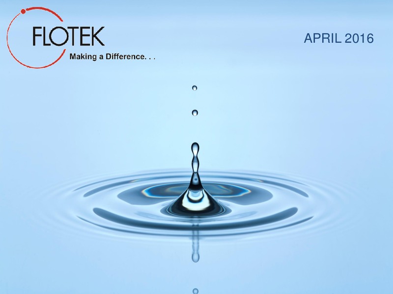 April 2016 Investor Presentation – Flotek Industries Inc. – slide 1