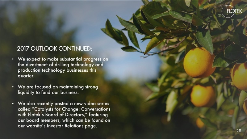2017 Investor Presentation – Flotek Industries Inc. – slide 27