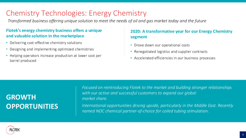 Investor Presentation   November 2020 – Flotek Industries Inc. – slide 8