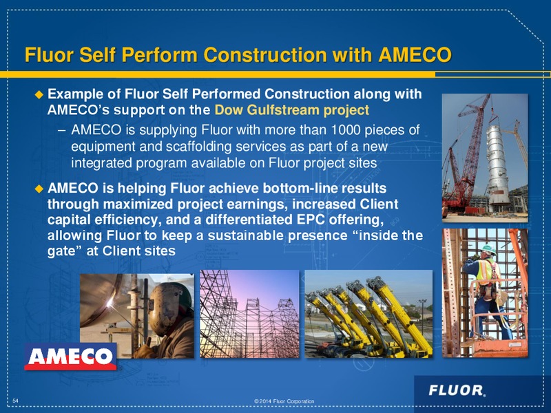 INVESTOR DAY 2014 – Fluor Corporation – slide 54