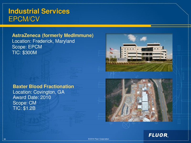 INVESTOR DAY 2014 – Fluor Corporation – slide 86