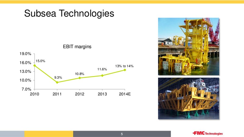 HOWARD WEIL 42ND ANNUAL ENERGY CONFERENCE – Fmc Technologies, Inc. – slide 5