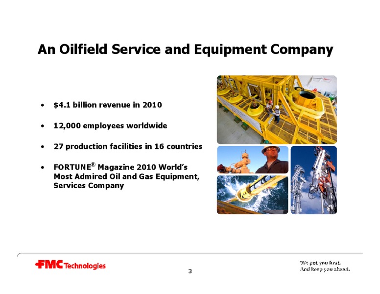 Q1 2011 EARNINGS CALL – Fmc Technologies, Inc. – slide 3
