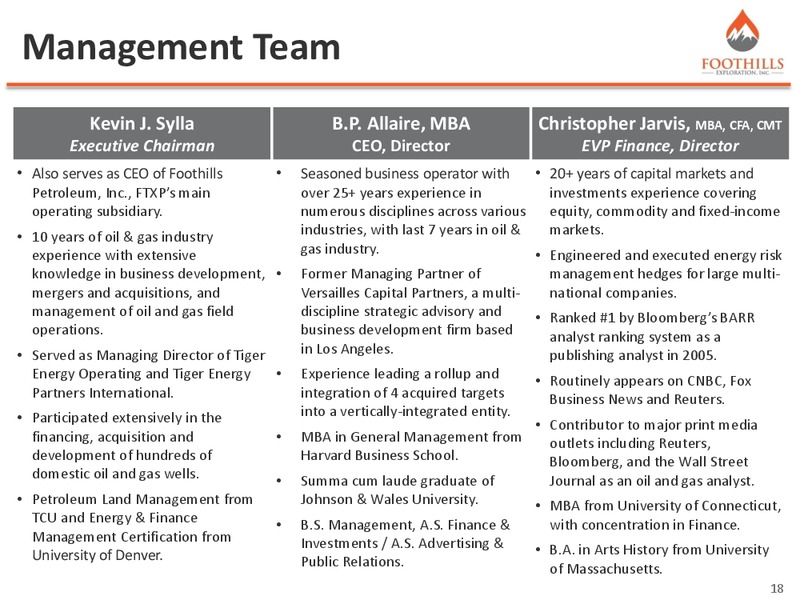 MicroCap Conference – Foothills Exploration Inc. – slide 17