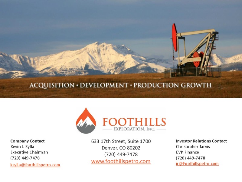 MicroCap Conference – Foothills Exploration Inc. – slide 19