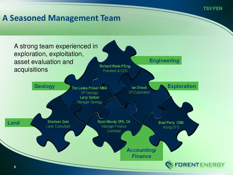 Corporate Fact Sheet – Forent Energy Ltd. – slide 7
