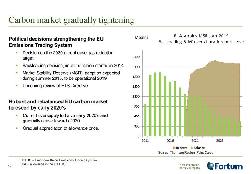 June 2015 Investor Presentation – Fortum – slide 16