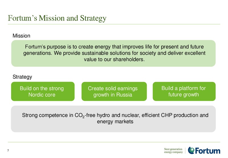September 2015 Investor Presentation – Fortum Oyj – slide 6