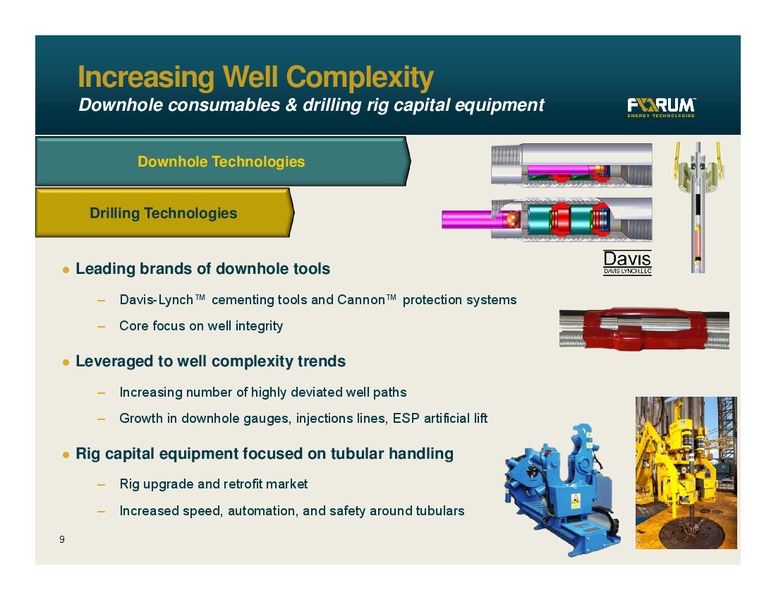 BARCLAYS ENERGY CONFERENCE – Forum Energy Technologies, Inc. – slide 8