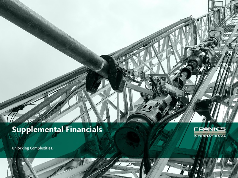 Q3 2015 Results – Franks International – slide 11