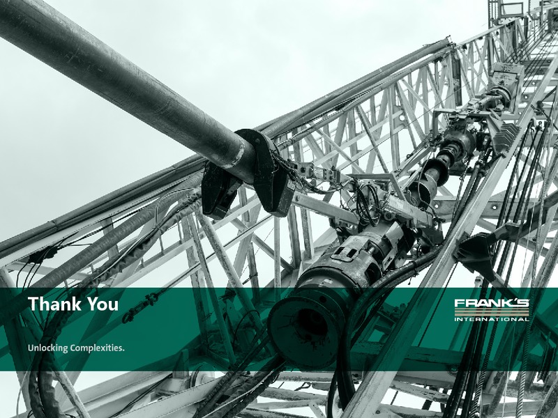 Johnson Rice Energy Conference – Franks International – slide 16