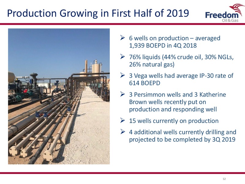 March 2019 Investor Presentation – Freedom Oil & Gas Ltd. – slide 11