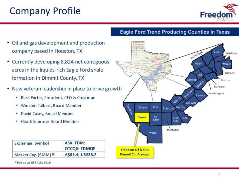 Annual General Meeting – Freedom Oil & Gas Ltd. – slide 2